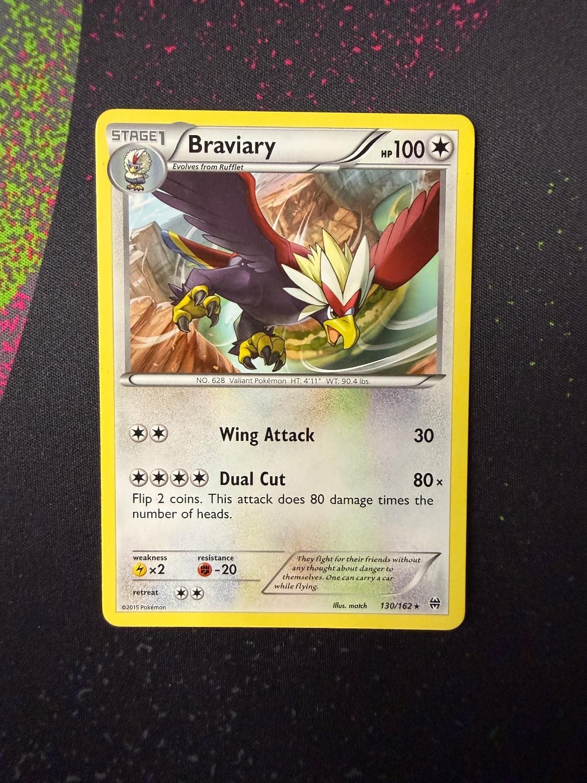 BRAVIARY 130/162 BREAKTHROUGH Rare Pokemon