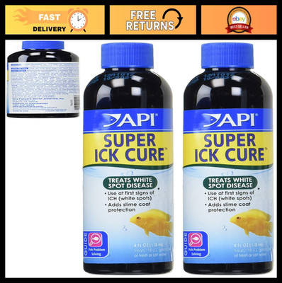 Liquid Super Ick Cure 8 oz (2 Pack) - Fast-Acting Fish Disease Treatment