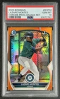 LAZARO MONTES PSA 10 2023 BOWMAN CHROME #BCP-58 ORANGE REFRACTOR PROSPECT 18/25