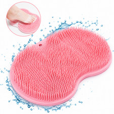 Foot Back Scrubber Exfoliating Silicone Massager Pad Bath Shower Mat