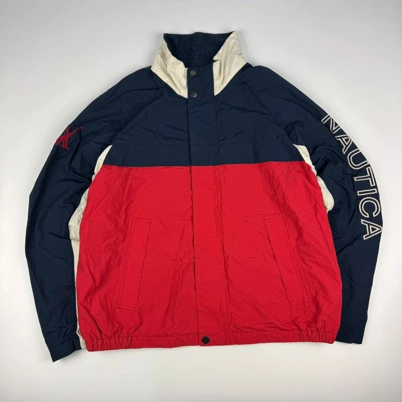 Nautica Coat Mens XL Padded Jacket Fleece Lined
