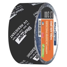 Shurtape Sealing Tape, Black, 60 yd L, 1-7/8 in W 102666 Shurtape 102666 48mm x