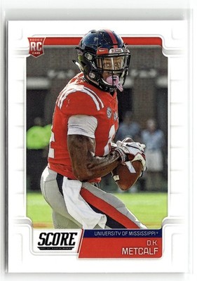 D.K. Metcalf 2019 Score Ole Miss Rebels Rookie #352