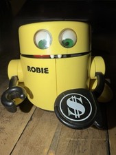 Radio Shack Robotic Banker Robie Vintage Electronic Coin Bank Works 