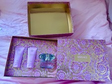 Image of Versace Bright Crystal 50ml Eau De Toilette Perfume Gift Set Shower Gel & Lotion