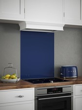 Self Adhesive Glass Splashback Midnight Blue Kitchen Cooker Hob Oven Back Panel