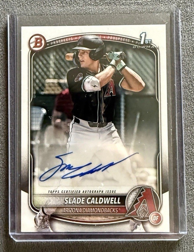 2025 Bowman 1st - Prospect Bowman First Autograph Slade Caldwell RC #BPA-SC