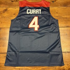 Steph Curry 2014 Team USA #4 Olympic Jersey Men’s Large Stitched New warriors