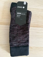 Stance Mens Everyday Versailles Socks Maroon Size Medium Crew Comfort Fit