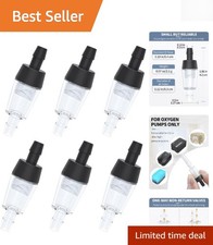 6-Piece Plastic One-Way Check Valves for Aquarium Air Pumps - Reliable Backfl...