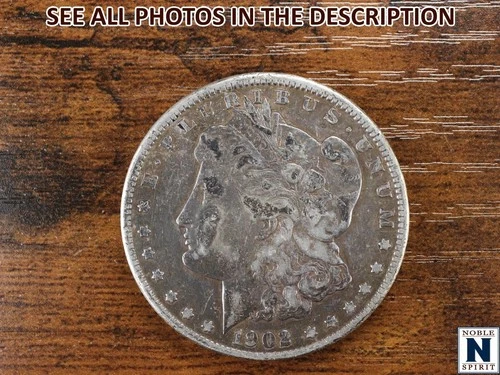 NobleSpirit (JL) Desirable 1902 O Morgan Silver Dollar AU About Uncirculated