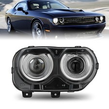 Passenger Side Headlight For 2015-2023 Dodge Challenger Hidxenon Wo Air Ducts Passenger Side Headlight For 2015-2023 Dodge Challenger Hidxenon Wo Air Ducts