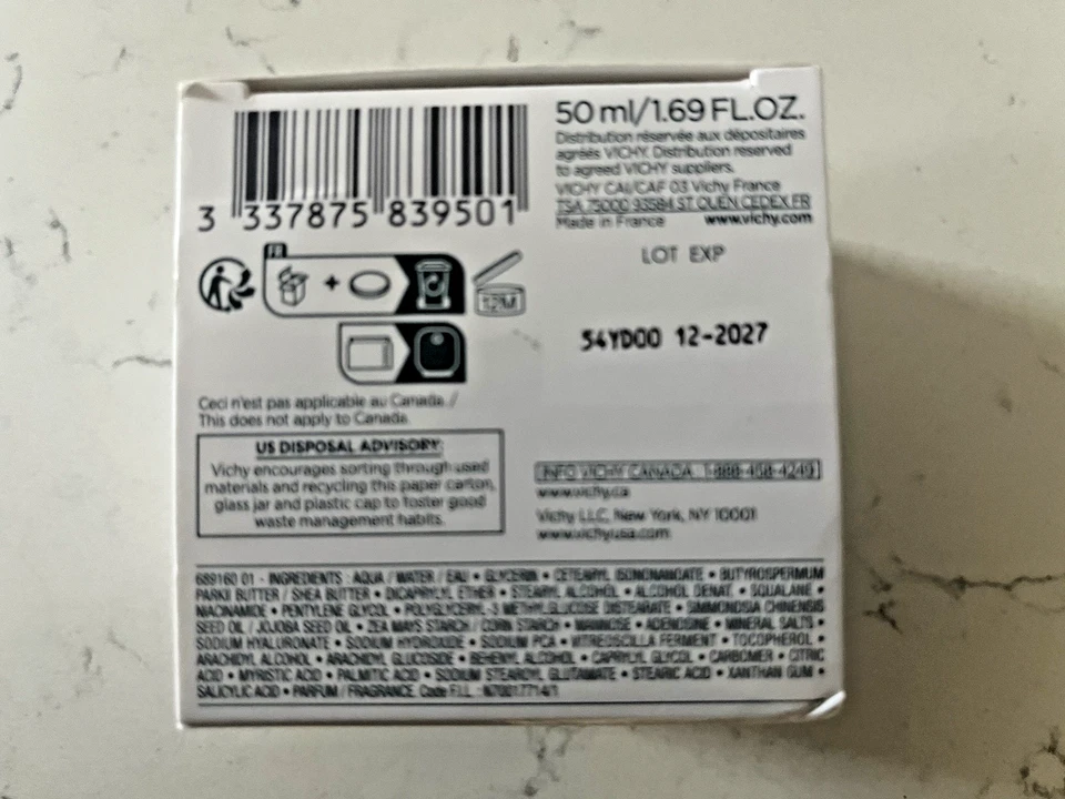 VICHY Mineral 89 Rich Cream, 100H Moisture Boosting Cream, EXP  DEC-2027 - Image 4 of 4