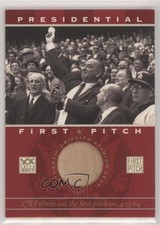2002 Topps American Pie Presidential First Pitch Relics Lyndon B Johnson 0oc8