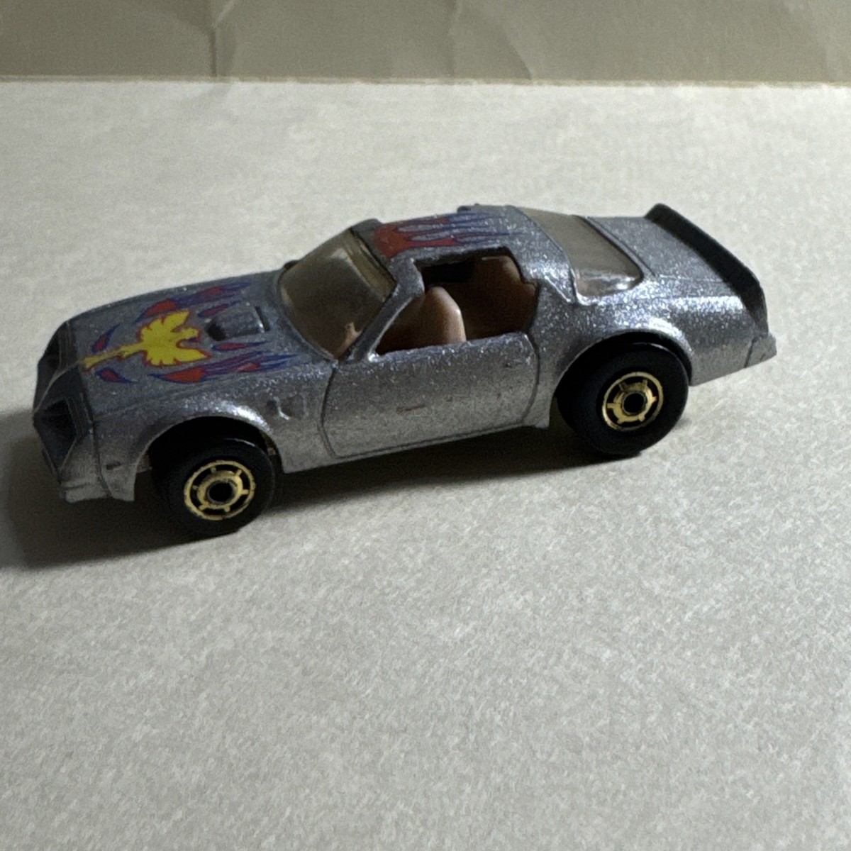 1977 VTG Hot wheels Hot Bird #37 Metallic Silver-Gold Wheels-Trans