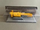 Miniature construction vehicle Liebherr LTR 1100 mobile crane Hachette 1/72