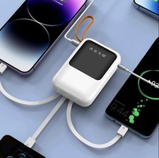 Batterie Externe 10 000mAh Power Bank Type C + Iphone Chargeur Portable 5v 2A 