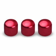 3Pcs Volume Tone Control Knobs Metal Dome Button Caps For Electric Guitar/Bass a