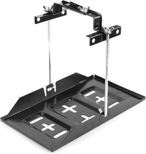 Car Battery Hold Down Tray Kit - Adjustable Corrosion 11.22 X 9.06 Inches