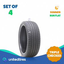 Set Of 4 Used 20540r18 Goodyear Eagle F1 Asymmetric 3 Run Flat 86w - 6.532