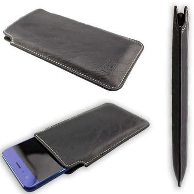 caseroxx Business-Line Etui für Meizu Note 9 in schwarz aus Kunstleder