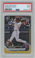 2025 Topps Now Gold Foil Call Up! George Valera /50 PSA 9 Guardians #804