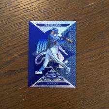 carson benge 2025 Panini Crusade Crusades Blue Mojo Parallel RC #26 Rookie 