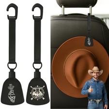 Cowboy Hat Holder for Truck Car 2 Pcs, Magnetic Clip Car Cowboy Hat Holder,
