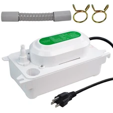 Condensate Pump, 6.6 ft/2 m Lift, 110V Removal HVAC Drain Pump, 5W AC Condens...
