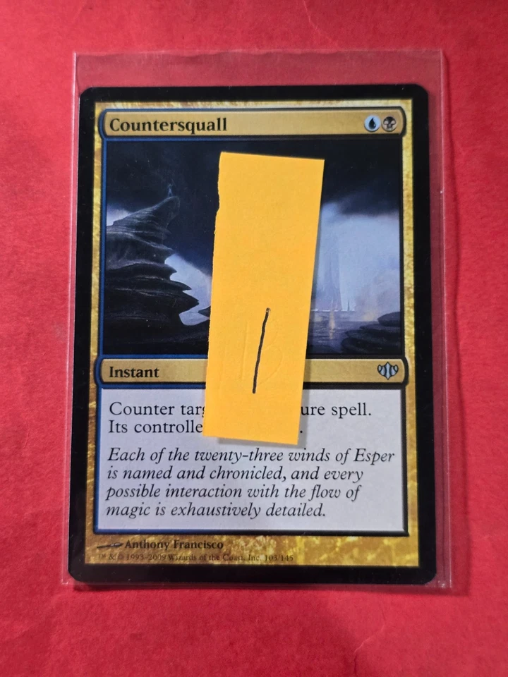 2009 Magic The Gathering Conflux #103 Countersquall, UC, NF, cd1 - Image 3 of 3