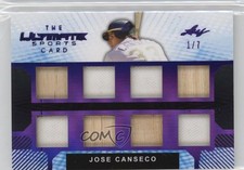 2019 Leaf Ultimate Sports Card Relics Purple 1/7 Jose Canseco #TUC-15 tw0