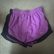 Nike Dri-FIT Women s Purple/Black Lined Breathable Running Shorts S