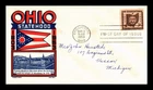 DR JIM STAMPS US COVER OHIO STATEHOOD FDC SCOTT 1018 KEN BOLL CACHET CRAFT