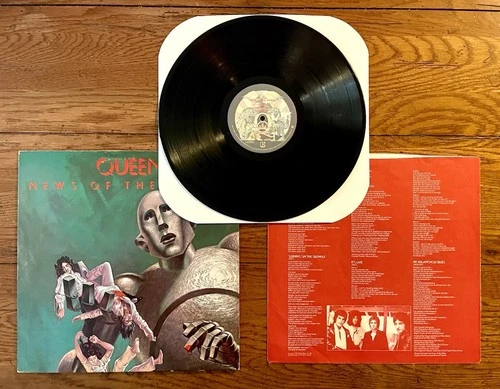 QUEEN News Of The World 1977 INNER SLEEVE Album US SP Press 6E-112 LP Strong VG
