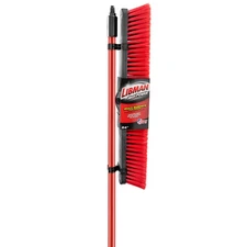 Libman 24in. Multi-Surface Push Broom, 60in.L Handle, Model# 805
