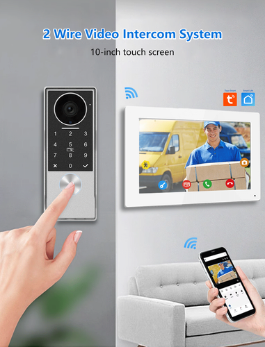2-Wired Video Doorbell Intercom System,TUYA WiFi Smart Home Video Intercom Door - Picture 6 of 14