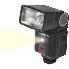 Precision Design High Power Auto Flash with LED Video Light-DSLR400V