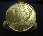 1922 P United States Silver Peace Dollar $1 UNC nice details and luster