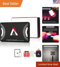 Portable MC RGBWW Video Light with USB-C Charging  3200K-6500K Temperature