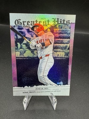 2026 Topps Series 1 Greatest Hits Pink Foil Mike Trout Los Angeles Angels