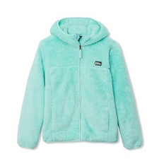 Eddie Bauer KIDS QUEST FLEECE PLUSH HOODED JACKET Light Teal