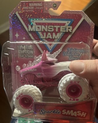 Monster Jam Sparkle Smash National Unicorn Day Limited Edition 1:64 Truck