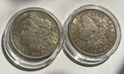 Two Silver 1921 Ungraded/Uncleaned Morgan Dollars Philadelphia And Denver Mint