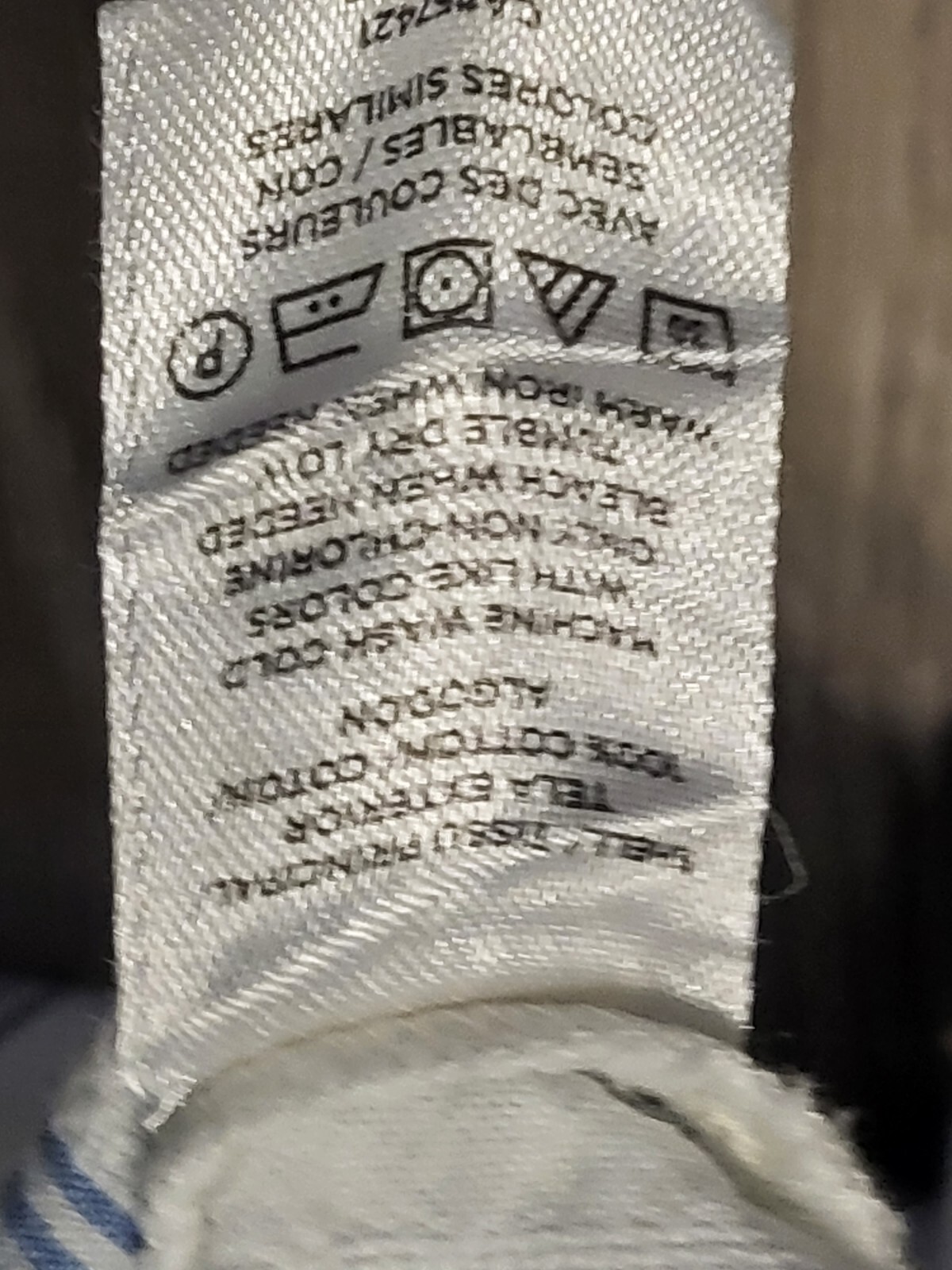 Loft Pinstripe Women's Mini Patchwork Button Up L… - image 12