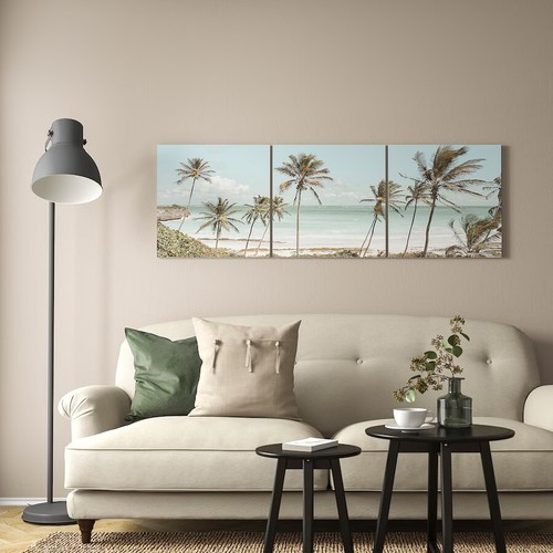 Ikea PJÄTTERYD Picture, faded shoreline, Home, Bedroom, Office 56x56cm 3 Set 😊 - Picture 2 of 4