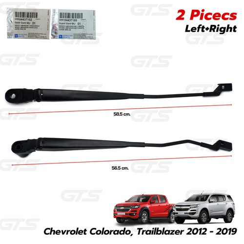 RHD Pair Windshield Wiper Arm Fits Chevrolet Colorado Trailblazer '12 '19 - Picture 10 of 11