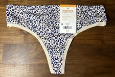 Warners No Pinching Problems Dig-Free Comfort Waist Microfiber thong Sz Small