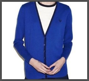 ladies blue cardigan