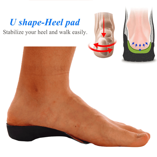 3/4 Orthotic Shoe Insoles Flat Feet High Arch Support for Plantar Fasciitis Heel - Picture 7 of 14