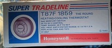 Honeywell T87F1859 "The Round" Heating & Cooling Thermostat w/ Base & Wall Plate